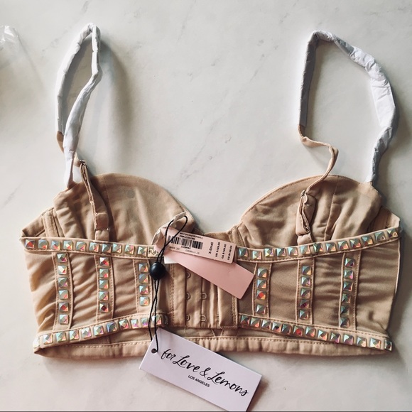 NWT For Love And Lemons Jackpot Long Line Bra - Picture 9 of 10